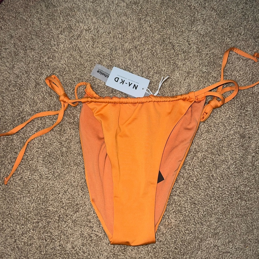 Orange bathing suit bottoms